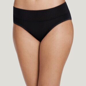 2pr Jockey Modal Soft Touch Lace Hipster, 2 Pairs, black, large